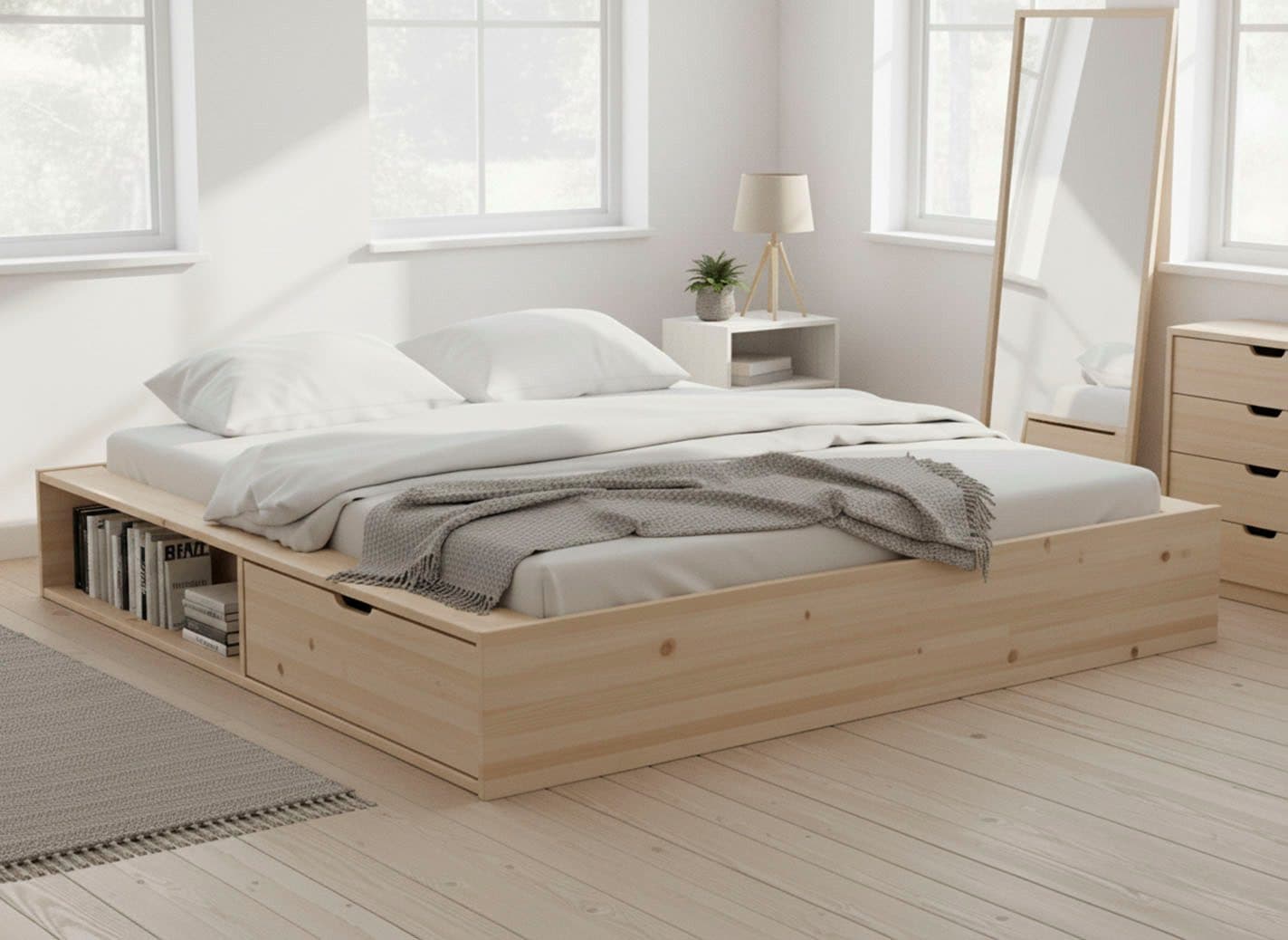 OTTO home Massivholzbett Erno | Holztöne