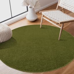 Sanat Teppich Uni | Grün