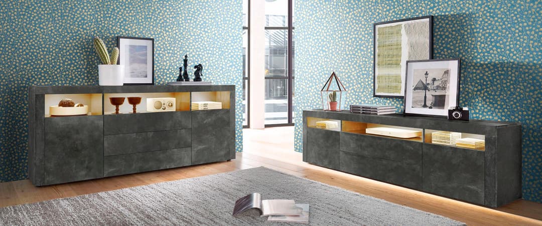 borchardt Möbel Sideboard Santa Fe | Grau