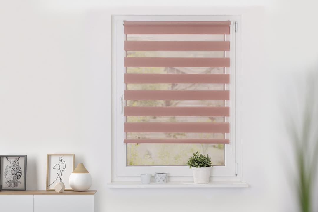 Doppelrollo Duo Rollo Klemmfix | Rosa