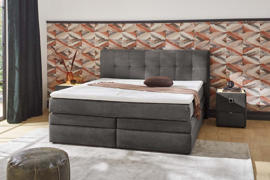 Jockenhöfer Gruppe Boxspringbett Amy | Grau