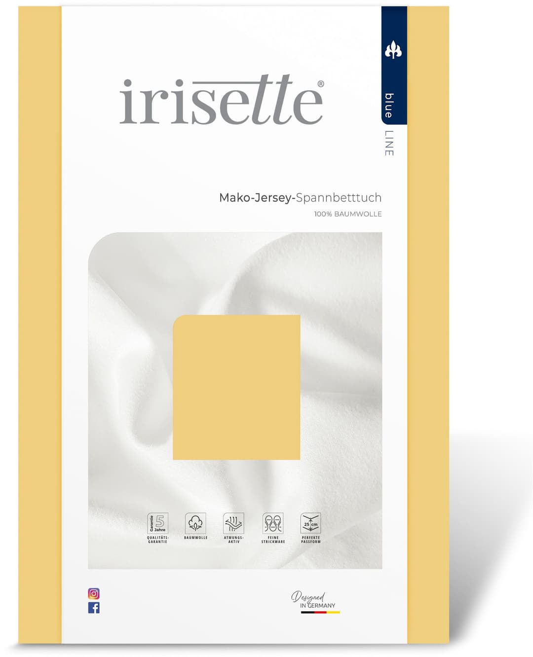 Irisette Spannbettlaken Jupiter 8 | Gelb