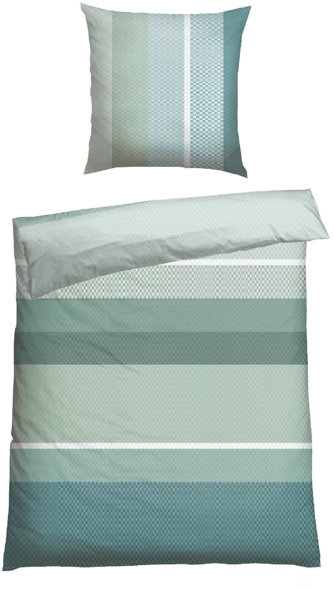 Schiesser Bettwäsche Endy Stripes | Grün