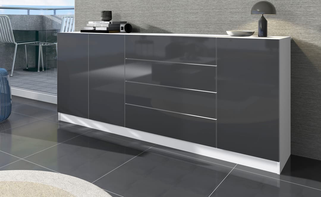 borchardt Möbel Sideboard Vaasa | Weiß