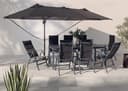 KONIFERA Ampelschirm Elba Twin | Grau 3