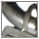 Liedeco Gardinenring mit Klammern | Silber