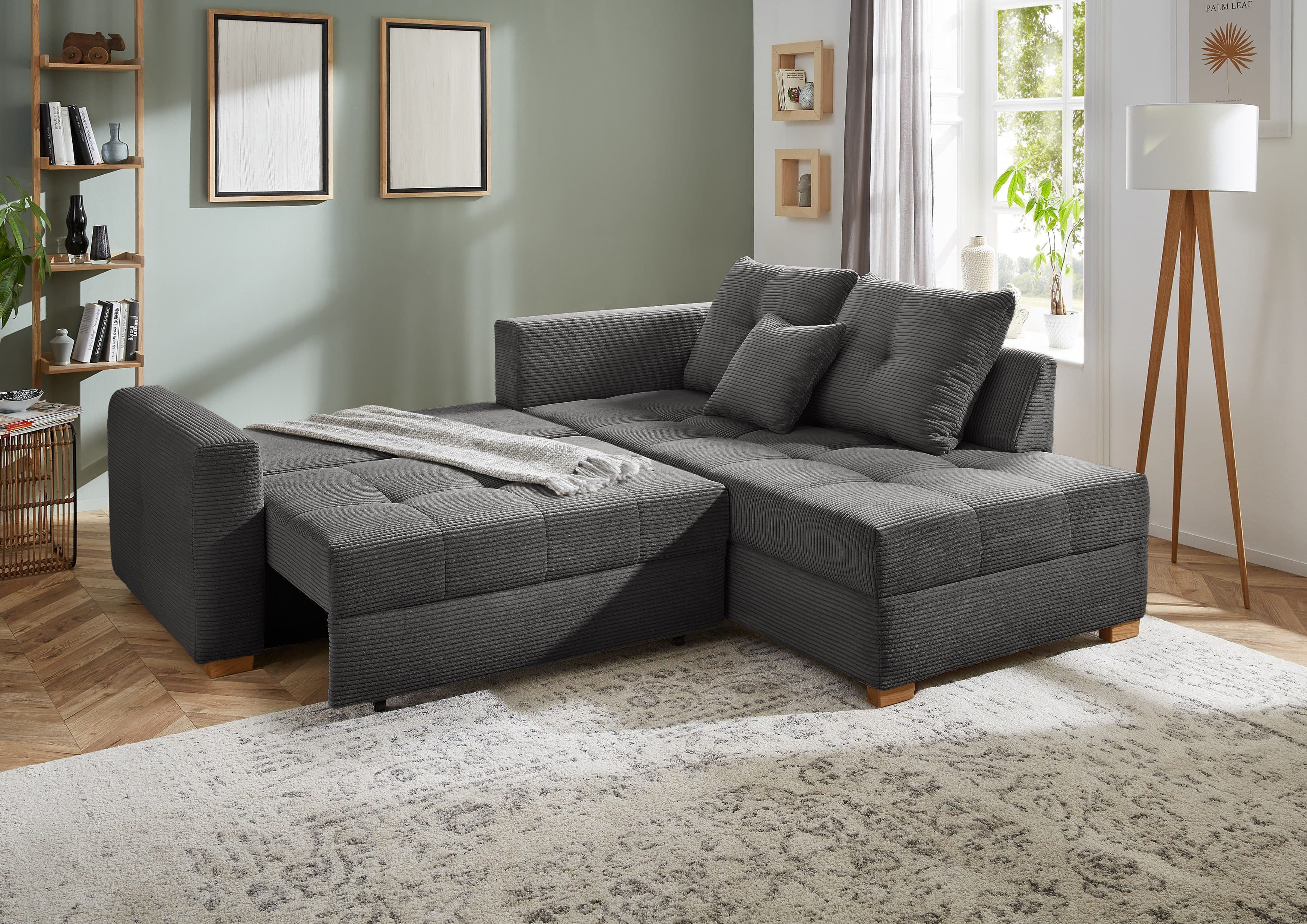 Jockenhöfer Gruppe Ecksofa Heidelberg L-Form | Grau