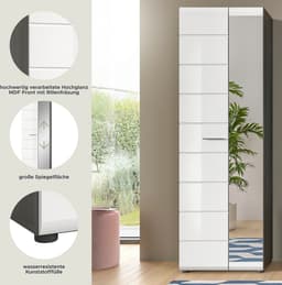 Home affaire Garderobenschrank Rumba | Weiß