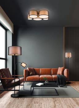 TRIO Leuchten Stehlampe BURTON | Schwarz