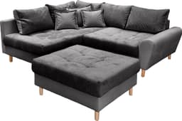 Home affaire Ecksofa Rice L-Form | Grau