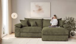 Home affaire Ecksofa Soft&Cosy XXL L-Form | Grün