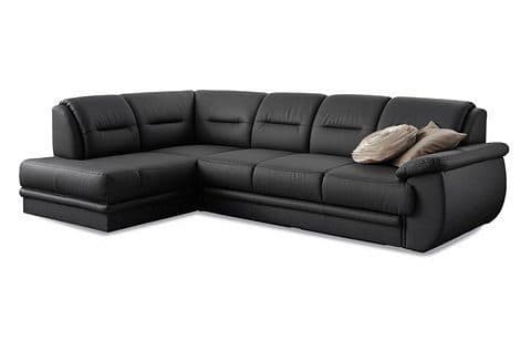 sit&more Ecksofa Mailand L-Form | Schwarz