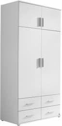 rauch Kleiderschrank KEMI | Weiß