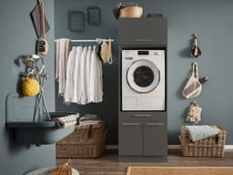 Laundreezy Mehrzweckschrank-Set LAUNDREEZY LDSK1 | Grau