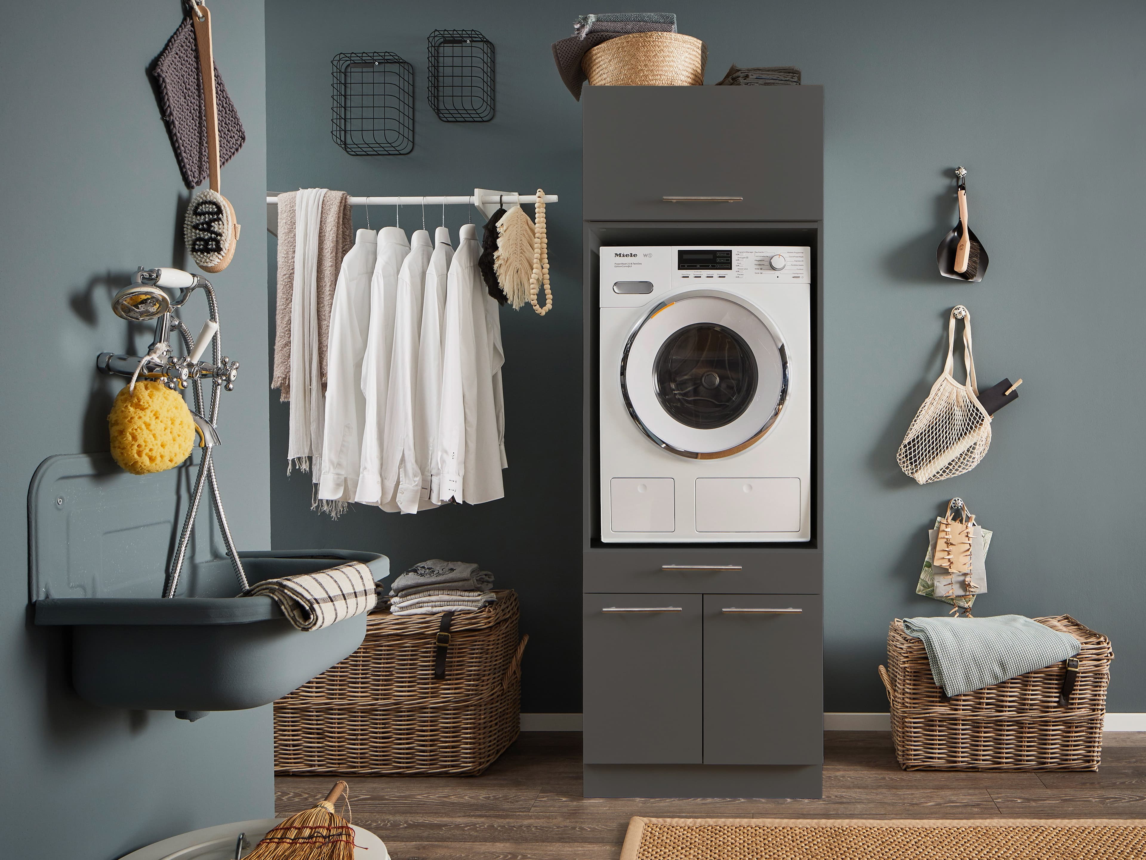 Laundreezy Mehrzweckschrank-Set LAUNDREEZY LDSK1 | Grau