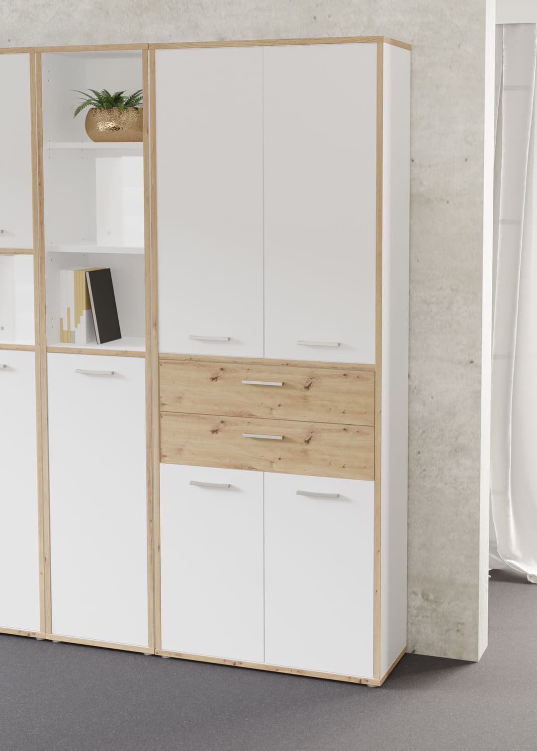 FORTE Aktenschrank Keflav | Holztöne