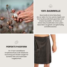 Schiesser Saunakilt Turin | Grau
