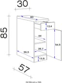 Flex-Well Unterschrank Morena | Braun 4