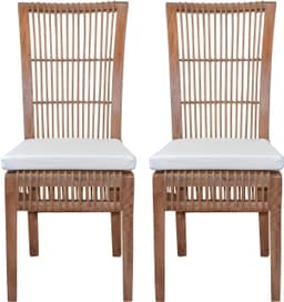 Home affaire Rattanstuhl | Holztöne