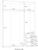 FORTE Kleiderschrank | Holztöne 4