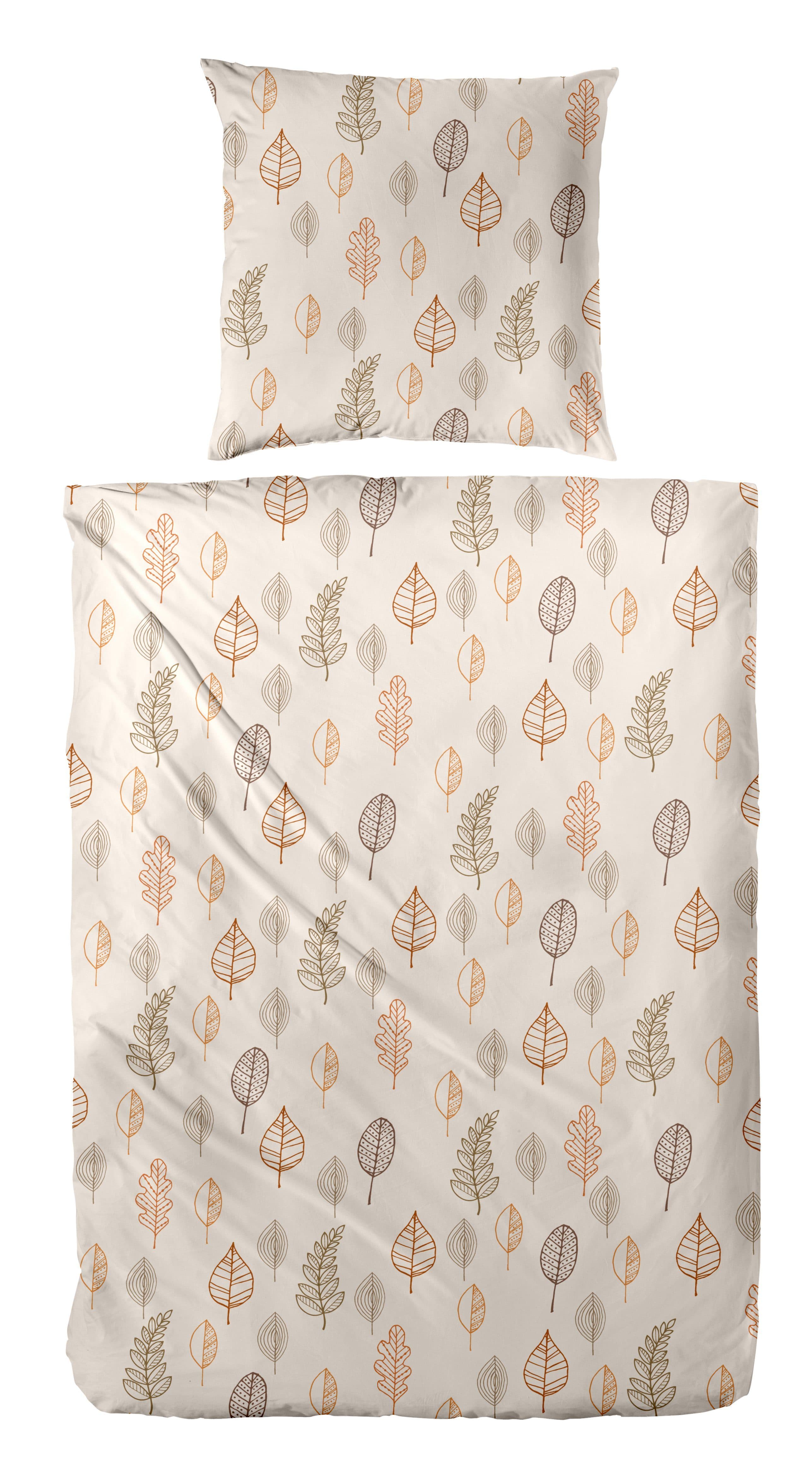 Primera Bettwäsche Autum Leaf | Braun
