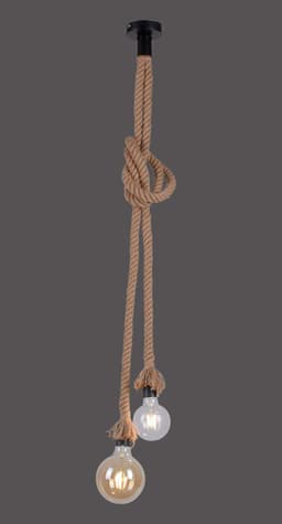 JUST LIGHT ROPE Pendelleuchte | Braun