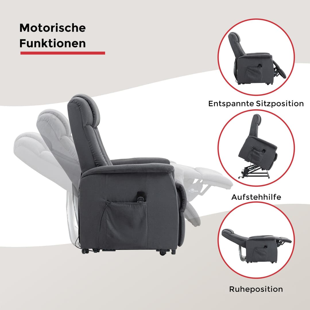 Duo Collection TV-Sessel Delphi | Grau