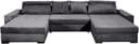 COLLECTION AB Wohnlandschaft Josy XXXL-Relax U-Form | Grau