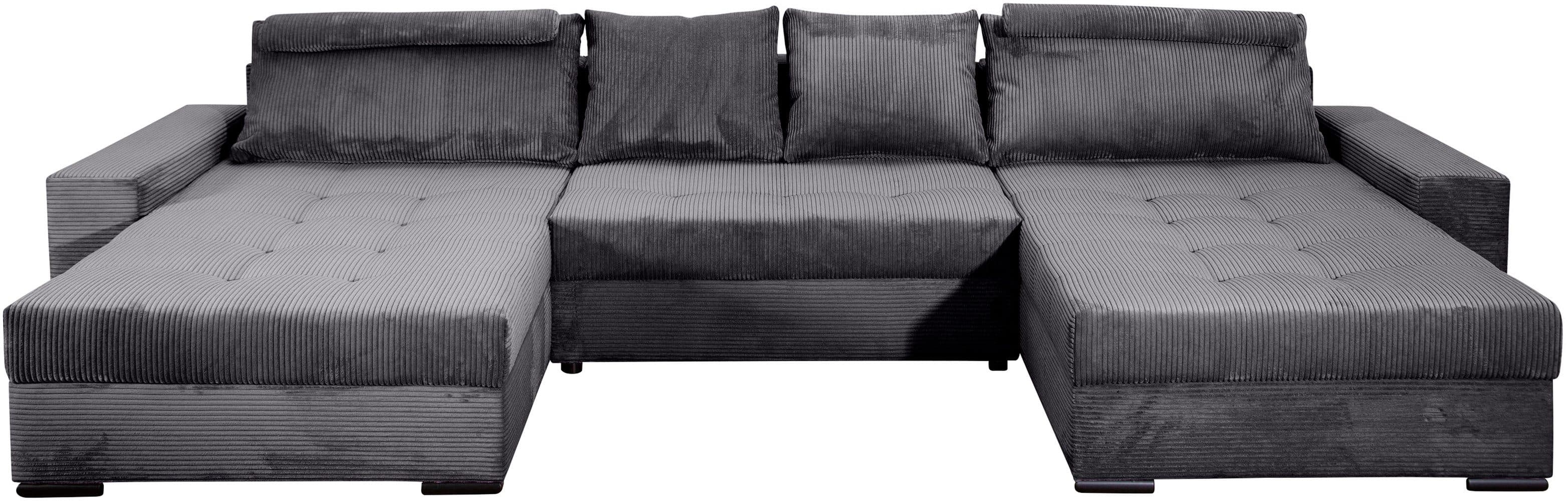 COLLECTION AB Wohnlandschaft Josy XXXL-Relax U-Form | Grau