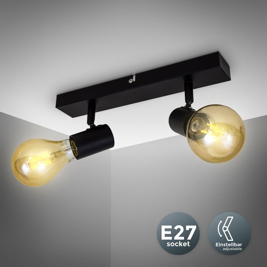 B.K.Licht LED Deckenspots | Schwarz