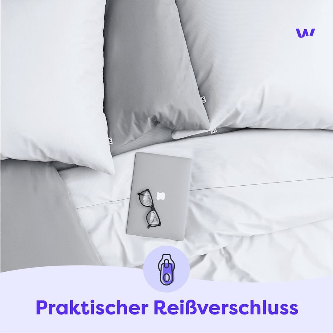 Wolkenfeld Kissenbezug | Weiß