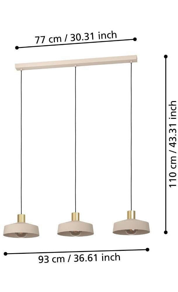 EGLO VALDIOLA Pendelleuchte | Beige