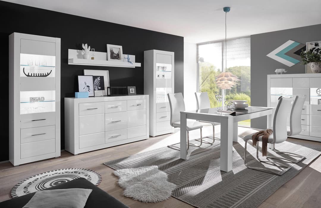 Home affaire Wohnwand BIANCO | Weiß