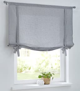 Kutti Bindegardine Cottage Raffgardine | Grau