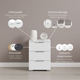 OTTO home AGORDO Nachtkommode | Grau