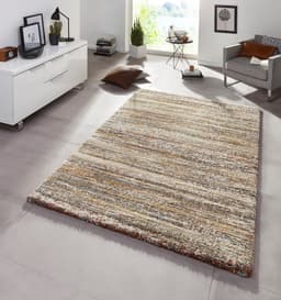 HANSE Home Hochflor-Teppich Granite | Braun