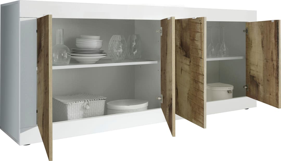 Home affaire Sideboard Basic | Weiß