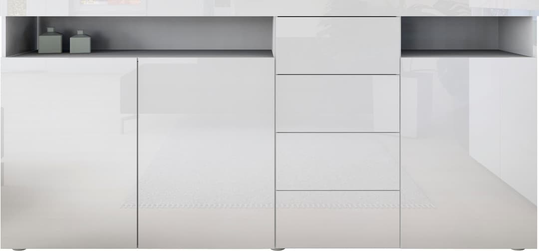 borchardt Möbel Highboard Kapstadt | Weiß