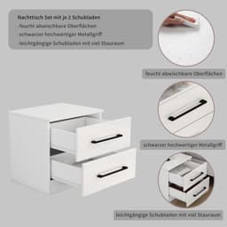 OTTO home Nachtkommode Sylt | Weiß