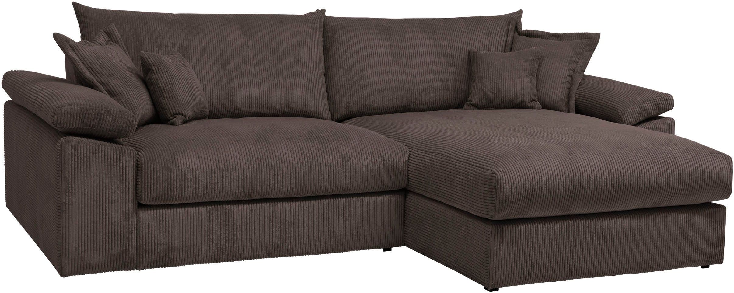 Home affaire Ecksofa Soft&Cosy XXL L-Form | Braun