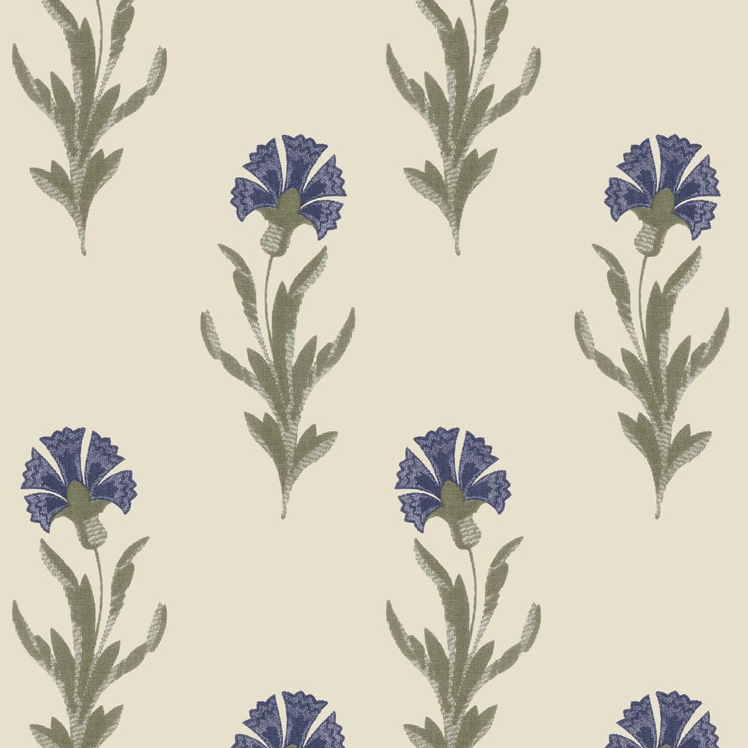 LAURA ASHLEY Vliestapete Dandelion | Blau