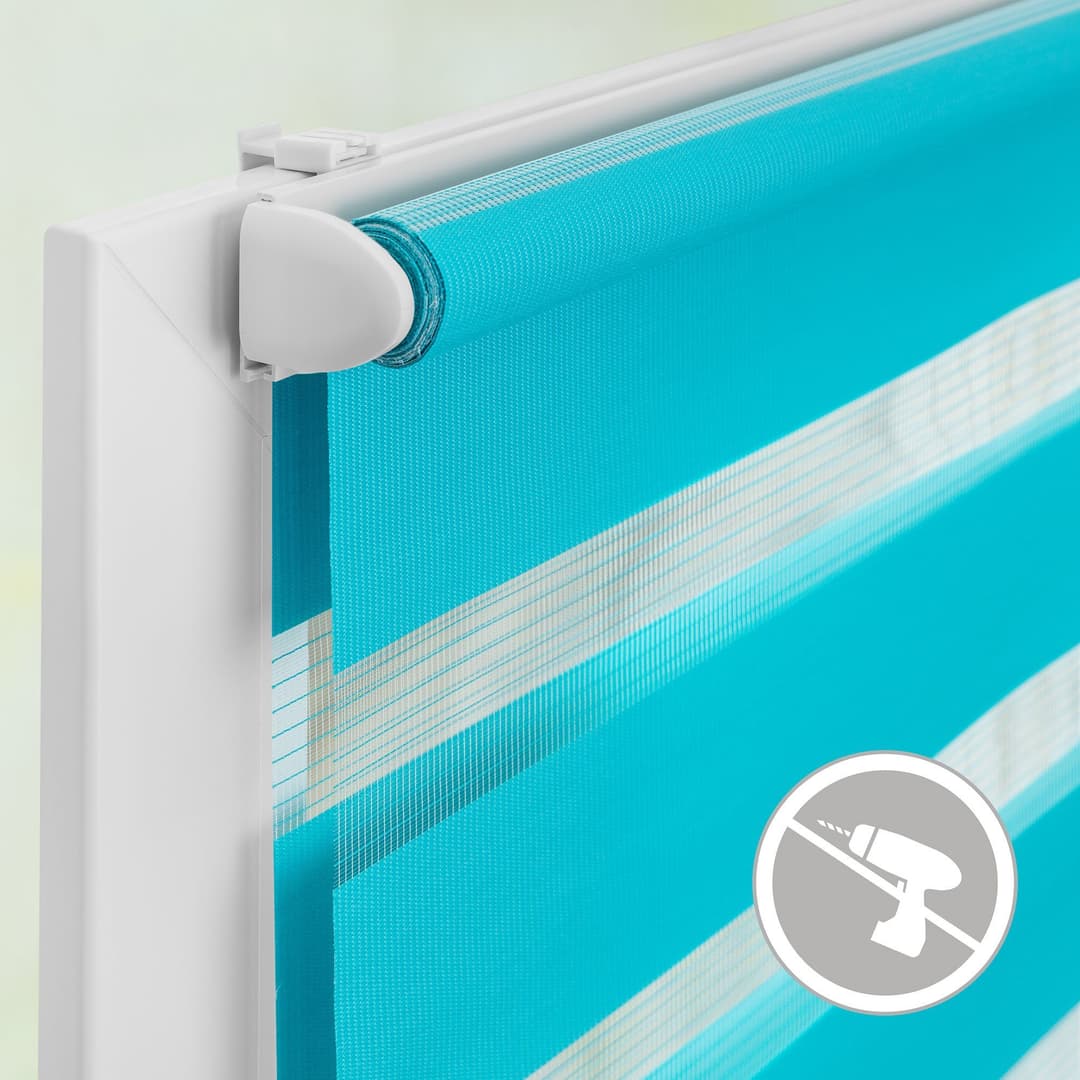 Doppelrollo Duo Rollo Klemmfix | Blau