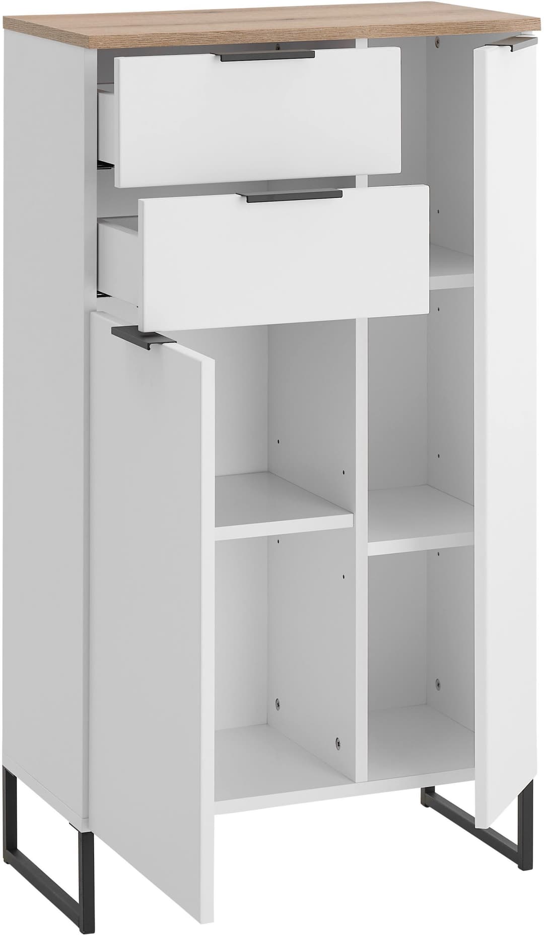 BASIC by Balculina Midischrank Denver | Weiß