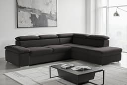 sit&more Ecksofa Valentine | Schwarz
