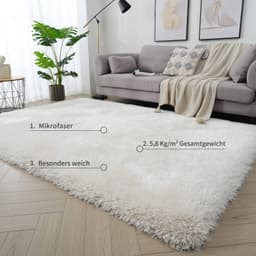 OTTO home Hochflor-Teppich Micro exclusiv | Beige