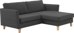 ATLANTIC home collection Ecksofa Mailo L-Form | Grau