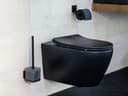 WENKO WC-Garnitur Vacuum-Loc Quadro | Schwarz 2