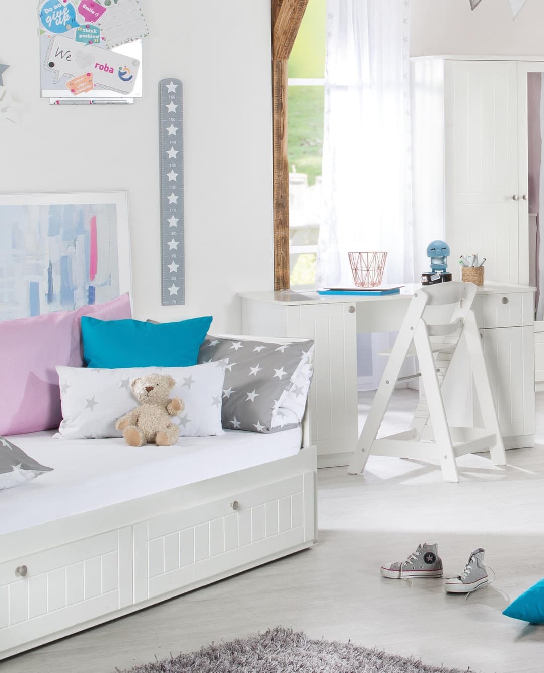 roba® Messlatte Little Stars | Grau