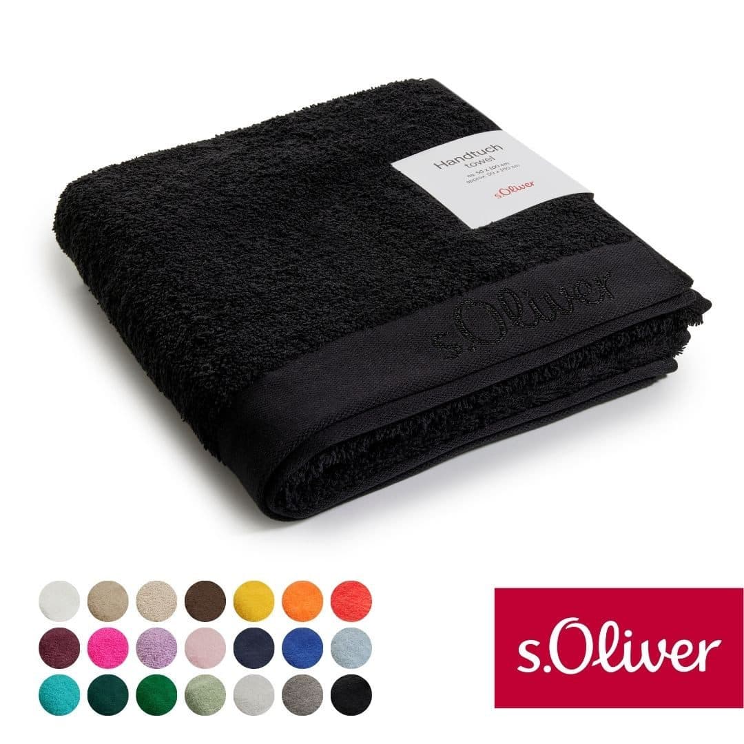 s.Oliver Handtuch | Schwarz