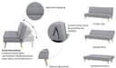 INOSIGN Schlafsofa MENDOTA | Grau 3